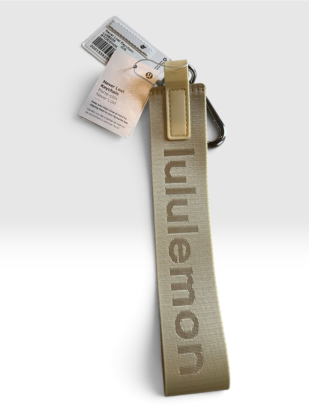 lululemon athletica Never lost Keychain NWT - Picture 2 of 3